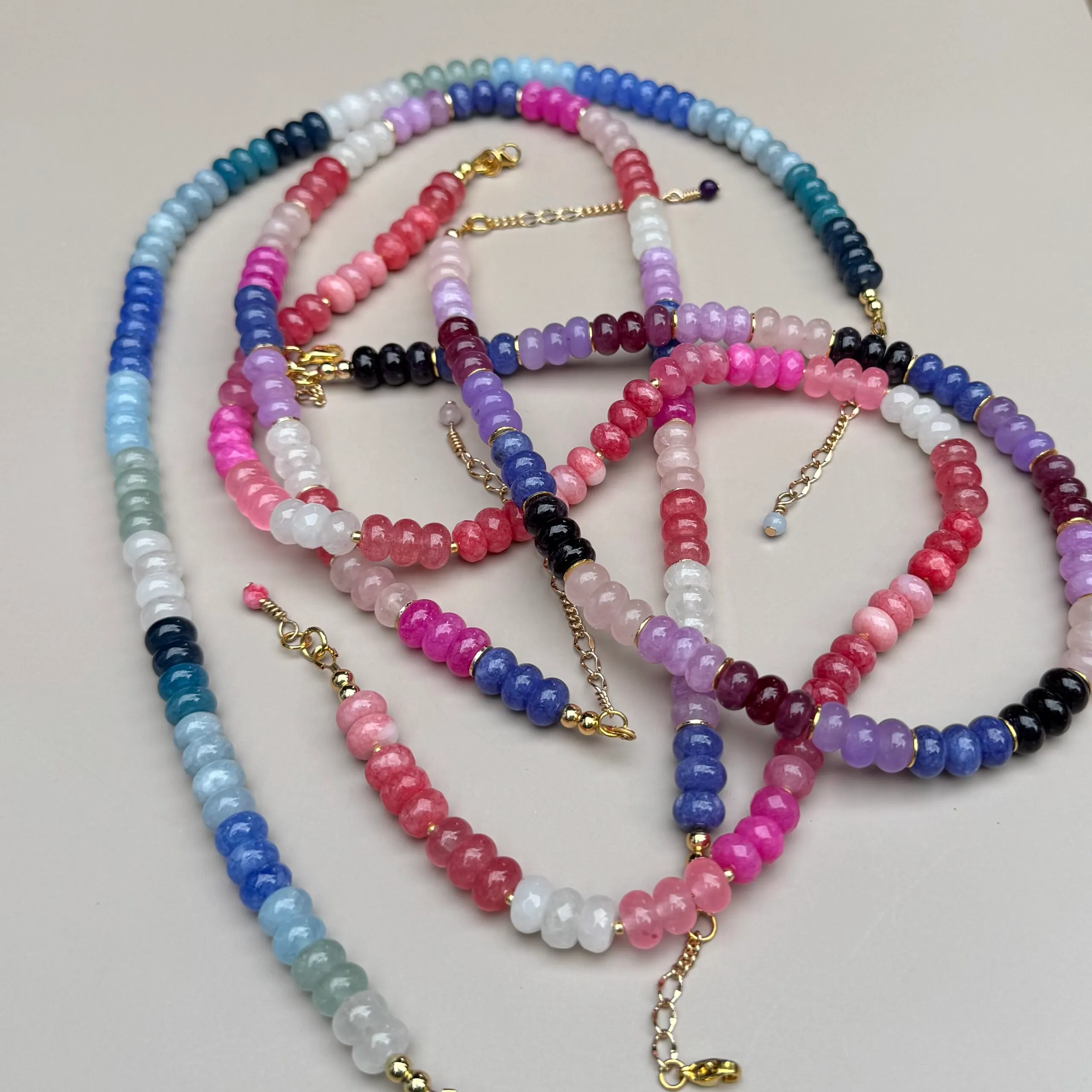 the rosa necklace - purples view 3