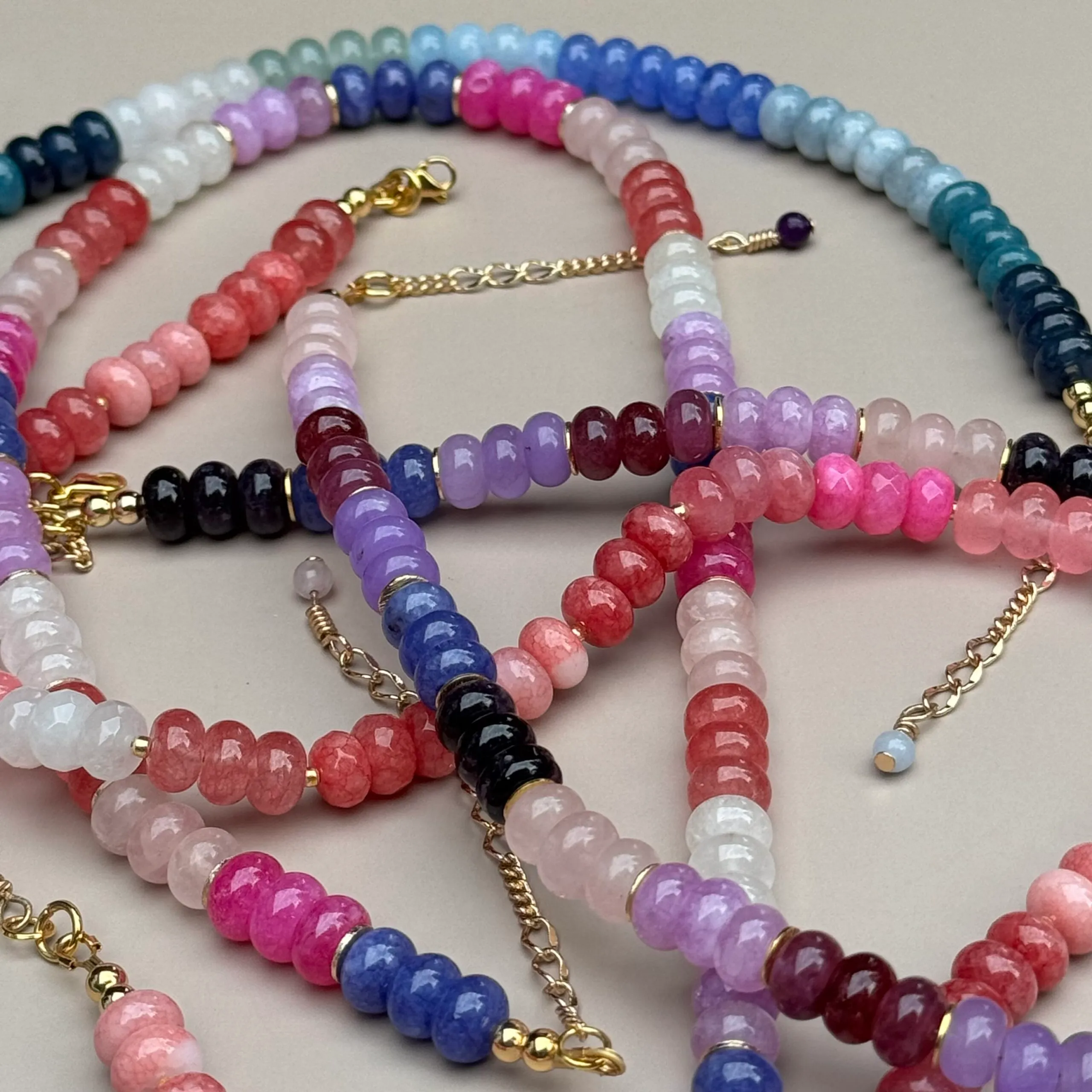 the rosa necklace - purples view 4