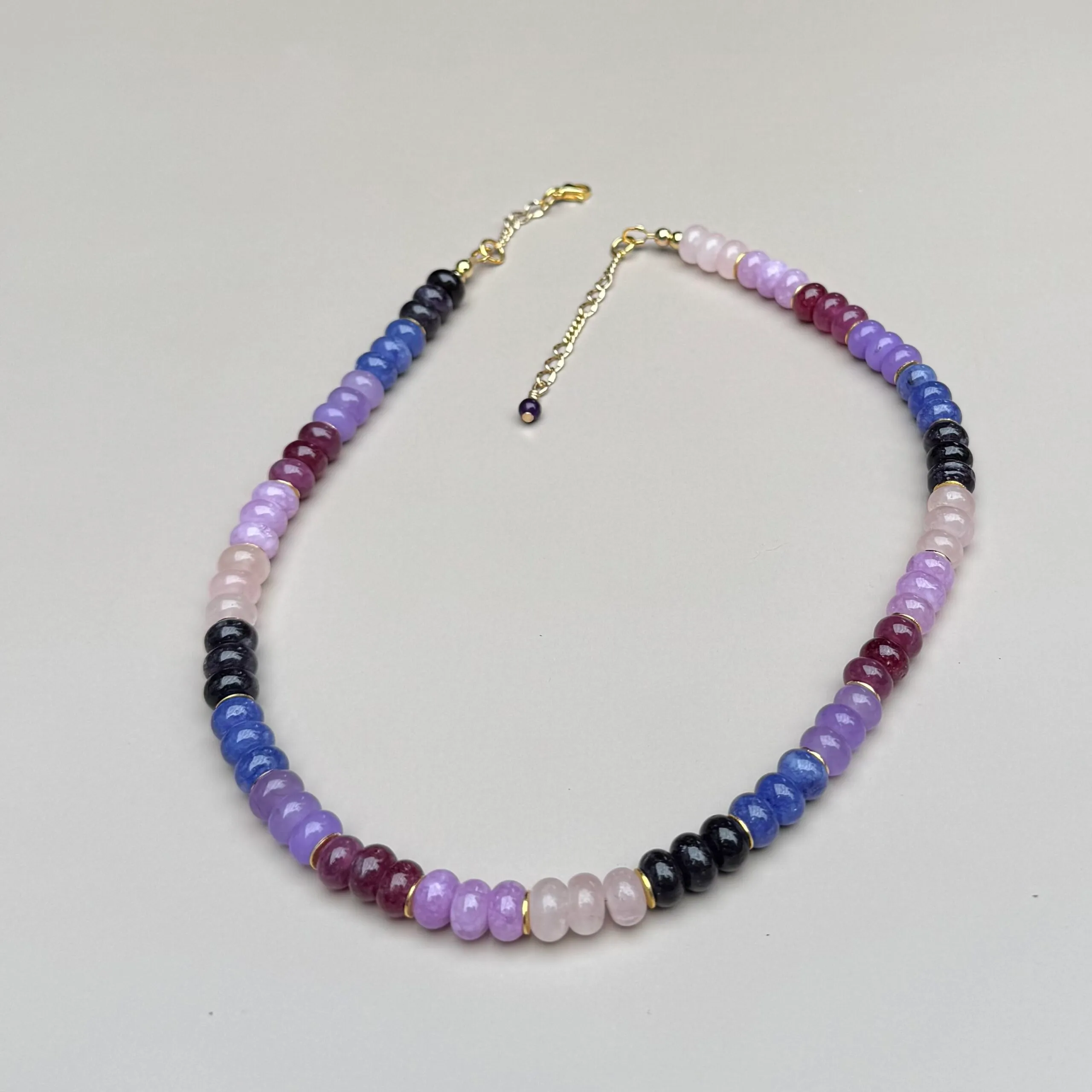 the rosa necklace - purples