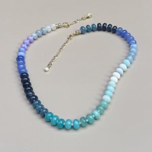 the rosa necklace - bright blues
